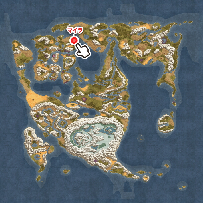 ドラクエ2リメイク_マイラ_巻物_マップ