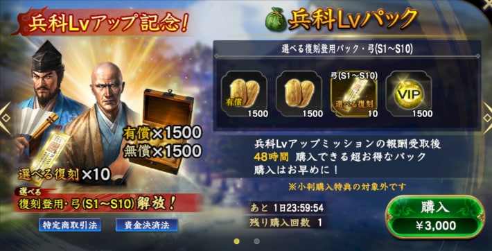 兵科Lvパック