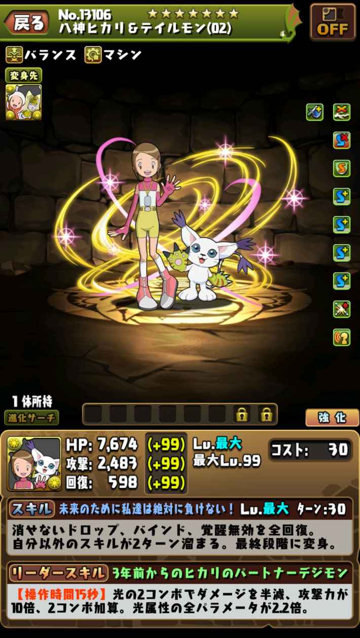 八神ヒカリ&テイルモン（02）