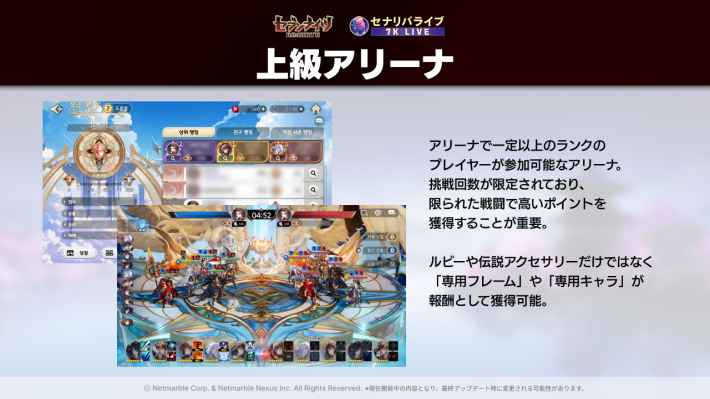 セナリバの上級アリーナ