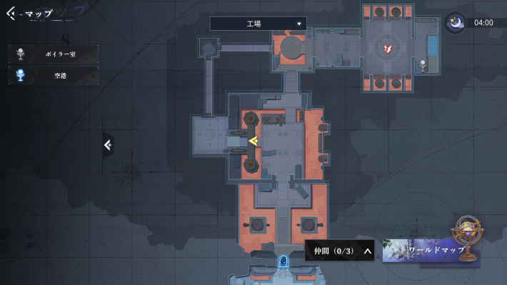 クラム軍事工場の宝箱2_マップ