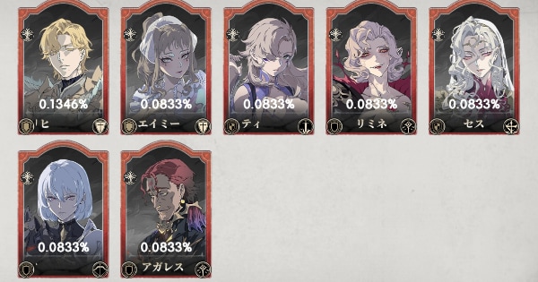リセマラ当たりランキングの画像