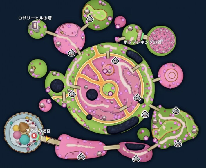 甘味楼の魔界中級のメタル系場所
