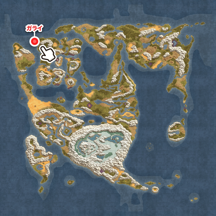 ドラクエ2リメイク_ガライ_ちいさなメダルのマップ