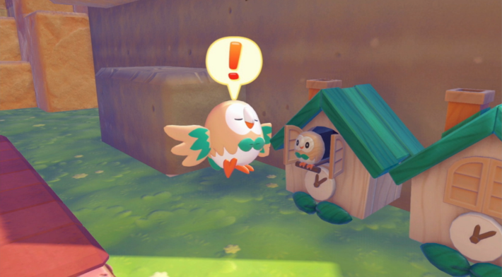 시계 속 자신에게 인사