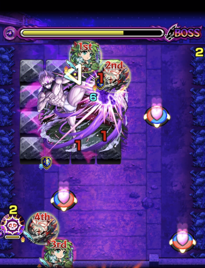 ジジ【超究極】のボス3_ドクロ発動後