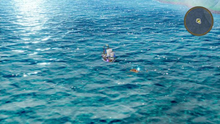 ドラクエ2リメイクのベラヌール 西 海の上キラキラ