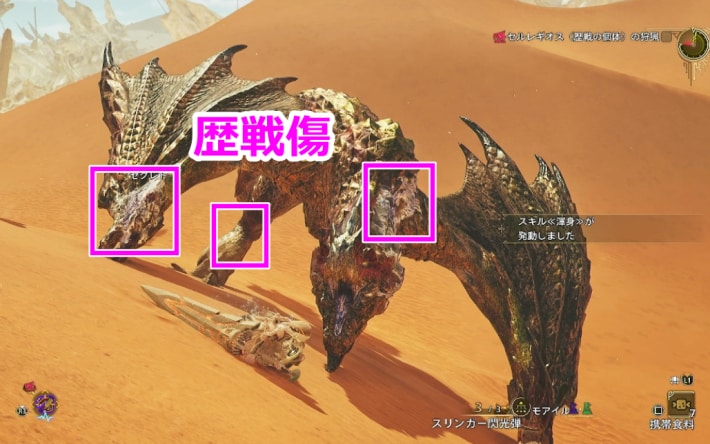 歴戦セルレギオス歴戦傷
