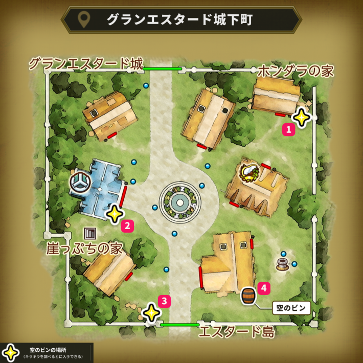 ドラクエ7リイマジンド】グランエスタード城下町のマップと入手