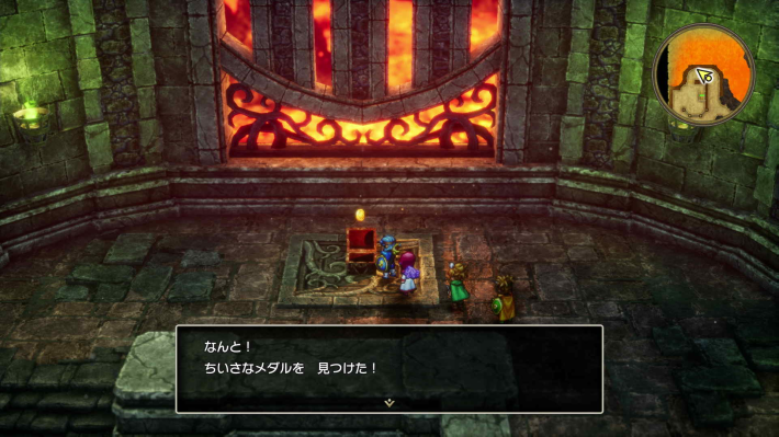 ドラクエ2リメイクの海底火山の洞窟の地下3階小さなメダル場所詳細
