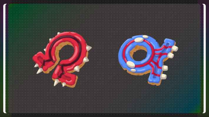 ポケモンZAのグラードンとカイオーガのドーナツ