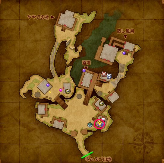 ホムラの里のヒーホドルフの場所