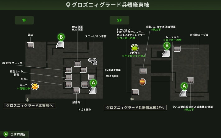 グロズニィグラード兵器廠東棟_アイテム