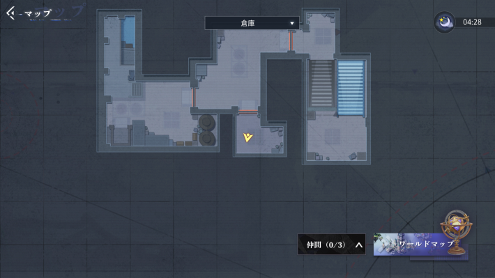 クラム軍事工場の宝箱3_マップ