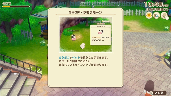 牧場物語 風のグランドバザールのラモラーン