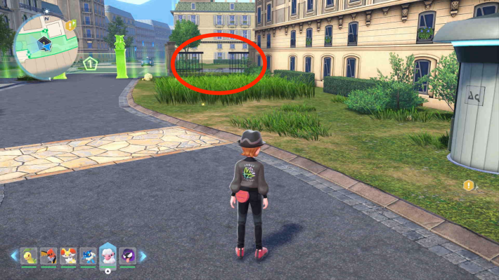 ポケモンZAのワイルドゾーン入口の右側の門を進む