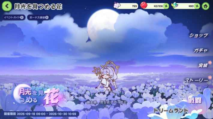 月光を見つめる花まとめの画像