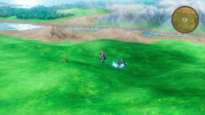 ドラクエ2リメイクのムーンブルクの城 東 平原キラキラ