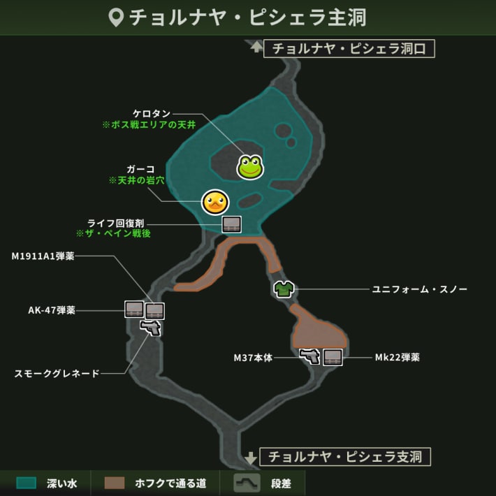 チョルナヤ・ピシェラ主洞_アイテム