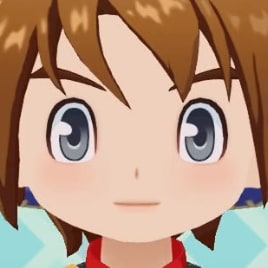 牧場物語 風のグランドバザールの目の色グレー