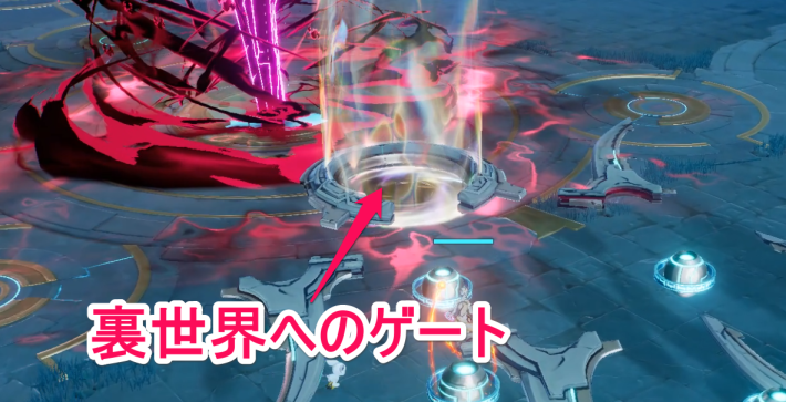 クローを倒しゲートを開く