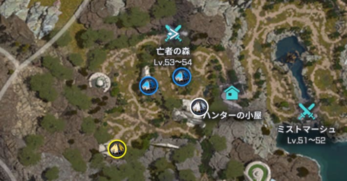 トレジャーカプセルの場所一覧の画像