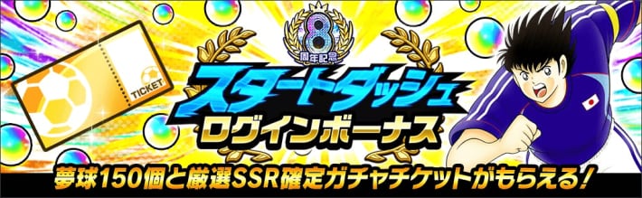 『キャプテン翼 ～たたかえドリームチーム～』8周年記念イベント開催！の画像