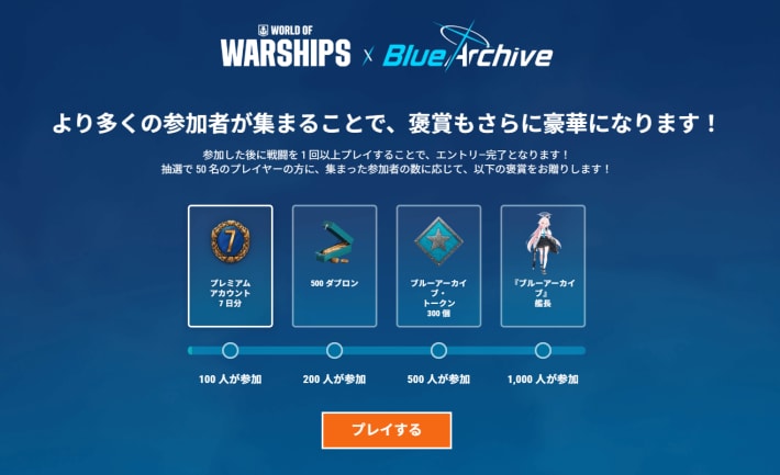 『ワールドオブウォーシップス』✕『ブルアカ』コラボ第2弾が開催！ユウカやアロナも海戦に参戦！の画像
