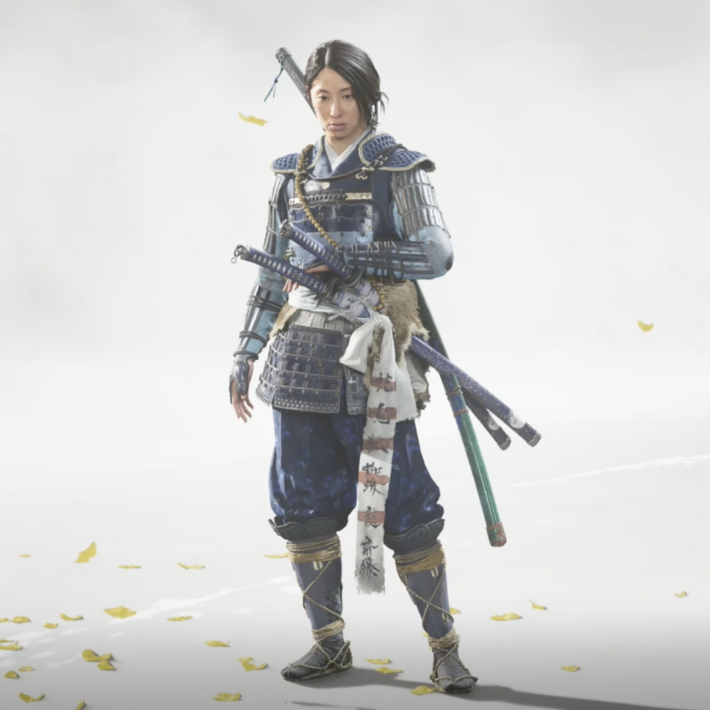 ゴーストオブヨウテイの紺糸威