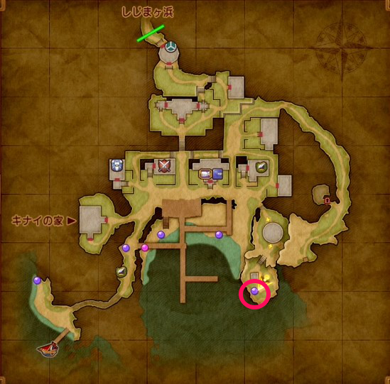 ナギムナー村の老人の場所