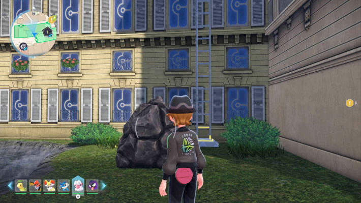 ポケモンZAのはしごで上層へ