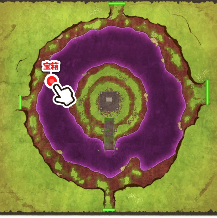 ドラクエ2リメイクメラの巻物の入手場所拡大マップ