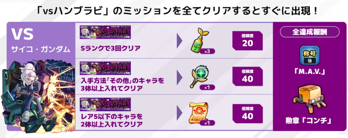 新たなミッションが追加！