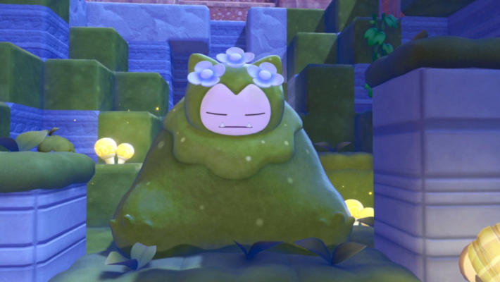 머리 위 꽃이 만개