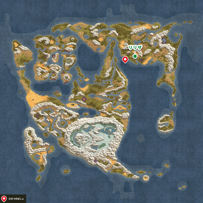 ドラクエ2リメイクのリリザの西の海底キラキラマップ