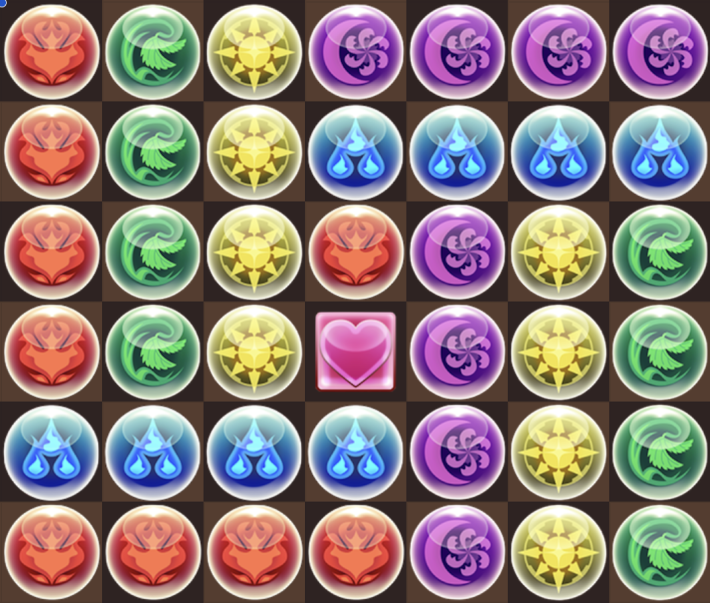 パズドラのランダン6ターン目のパズル組み方