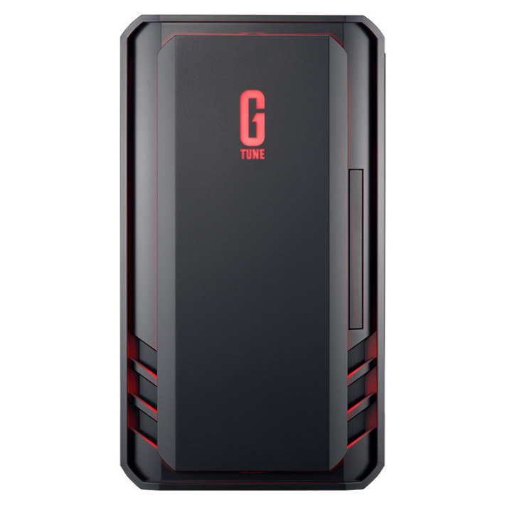G TUNE DG-A7G70の本体。ミニタワーケースの正面