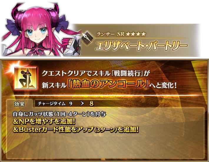 エリザベート・バートリー強化クエスト