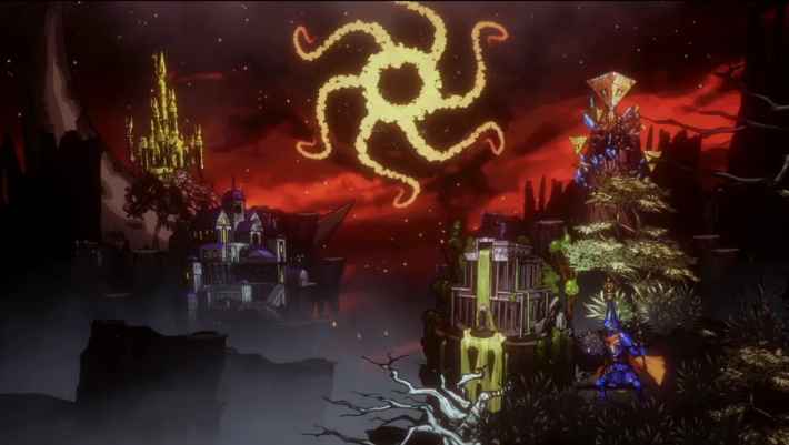 ゴールデンスワール ワールドマップのアート