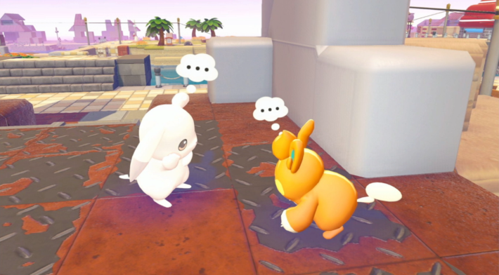 연한 볼과 발바닥의 하모니