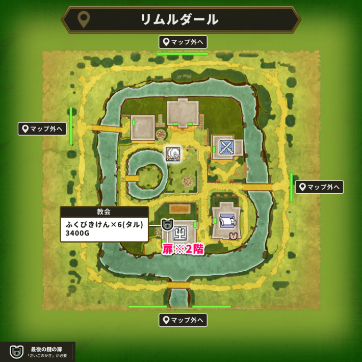 リムルダールの最後の鍵使用場所