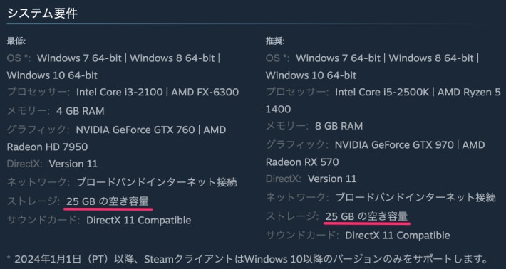 SEKIROのおすすめゲーミングPC｜推奨スペック・容量の画像