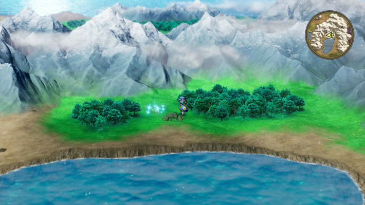 ドラクエ2リメイクのローレシア北西 湖の北キラキラ