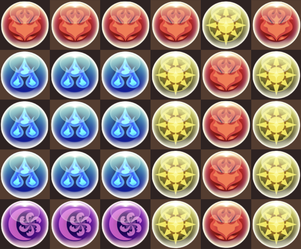 パズドラのランダン4ターン目のパズル組み方