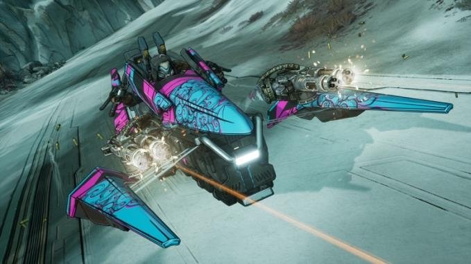 雪原を走る新しいビークル