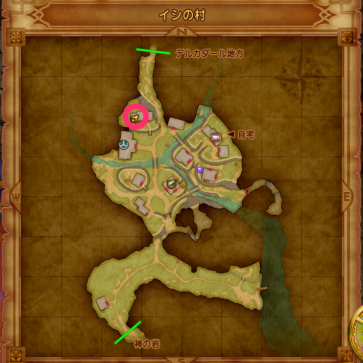 イシの村のヨッチの場所