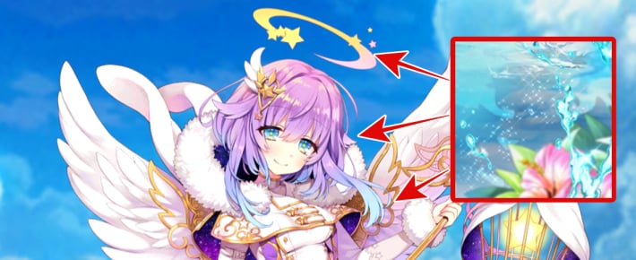 天使の輪と翼があるキャラはルカ？