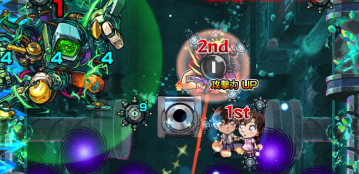 パネルにふれると爆弾を1つ回収できる