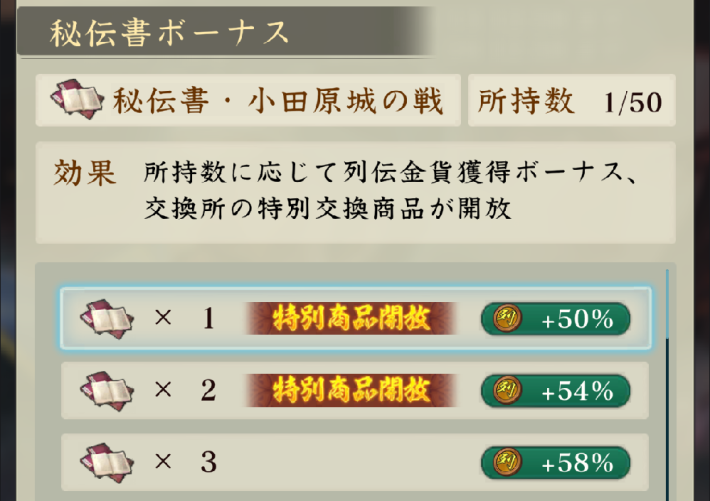 小田原城の戦いの攻略と報酬の画像