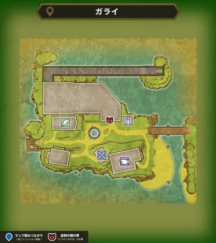ドラクエ1リメイクのガライのマップ